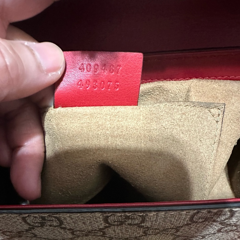 GUCCI ❤️🌟PADLOCK GG SUPREME MONOGRAM BAG W/ LEATHER TRIMMING ⭐️ - Picture 10 of 11